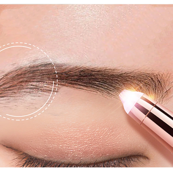 Painless Electric Eyebrow trimmer  with LED Light for Women