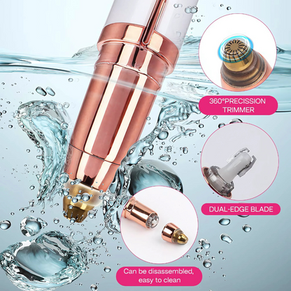 Painless Electric Eyebrow trimmer  with LED Light for Women