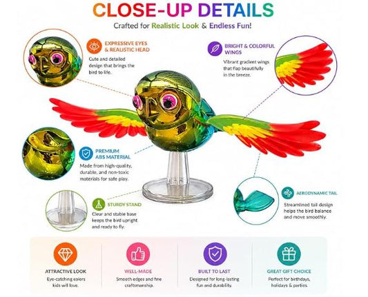Wind Powered Flying Bird for bike & Car Dashboard