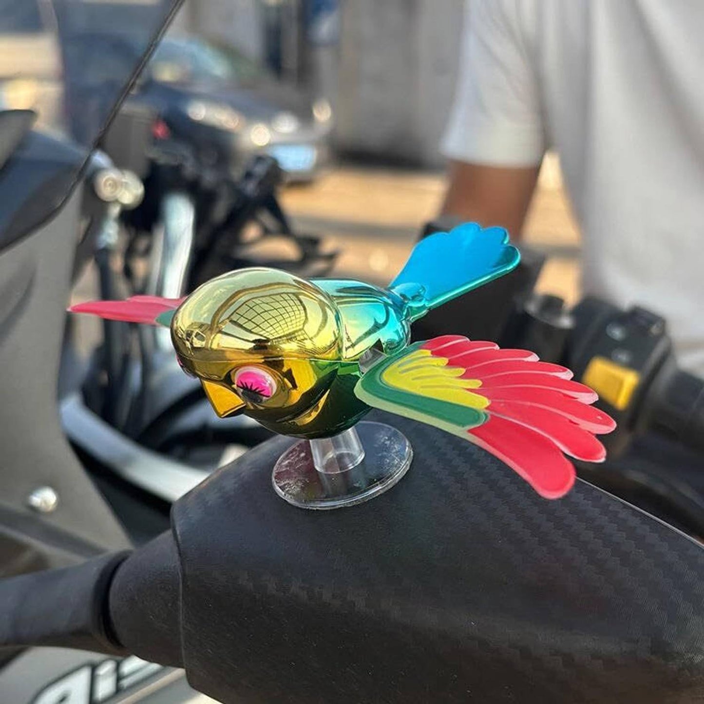Wind Powered Flying Bird for bike & Car Dashboard